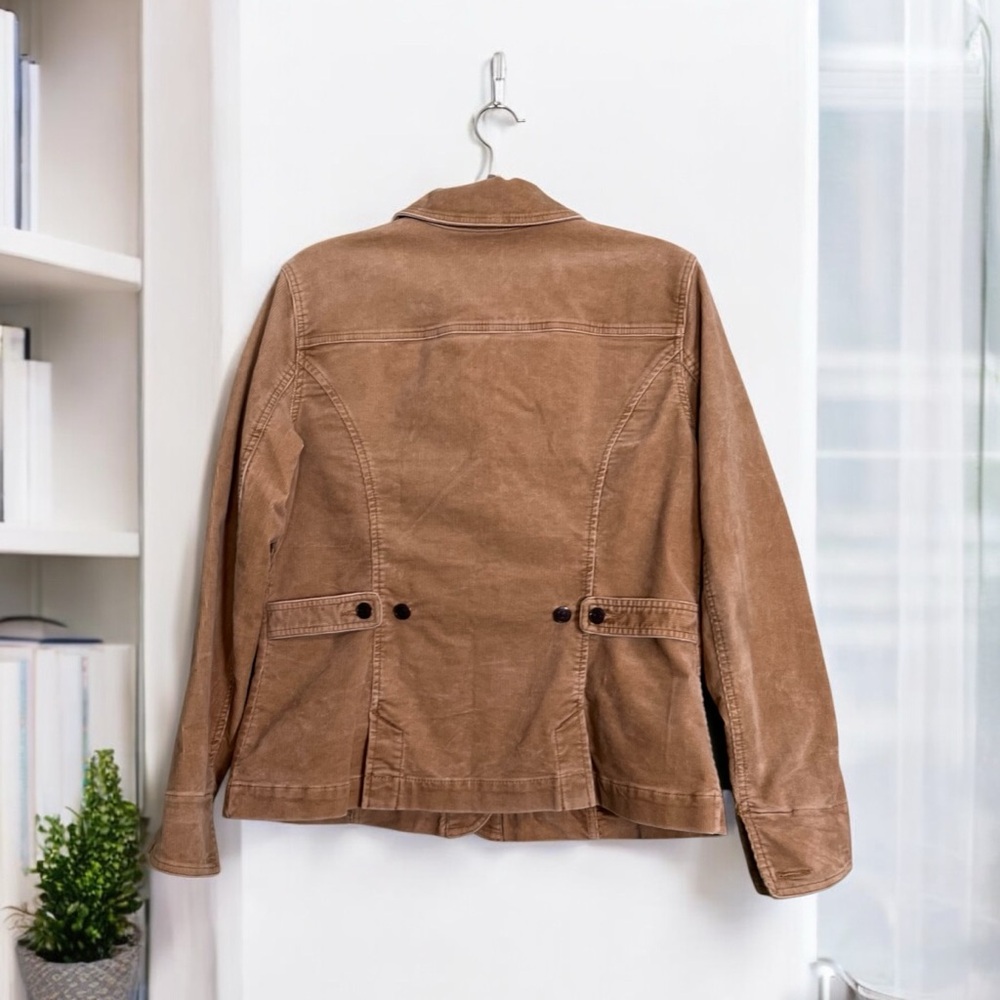 Eddie Bauer Corduroy Jacket. Beige. Light Brown. Tan - Picture 2 of 7